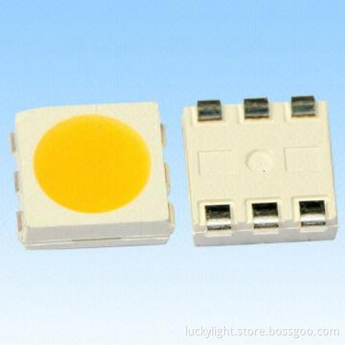 1W High-power Full-color SMD LED with Built-in 3 LED Chips, High-performance, Colorless Clear Window